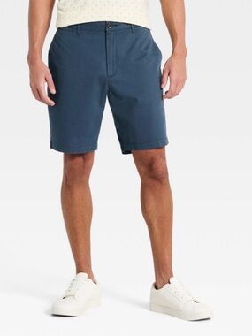 Goodfellow & Co Men’s Small Blue Flat-Front Chino Shorts